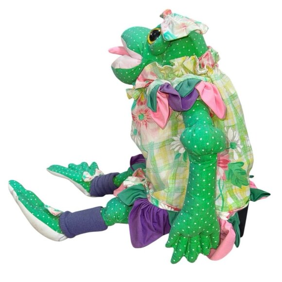 VTG  1997 Frog Joelson Industries Lily Pad Pals 23” Spring Stuffed Animal Plush - Picture 3 of 10